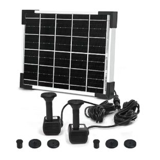 曇天に強い! 　ハイブリット ソーラーポンプ　太陽光パネル　小池・お庭噴水 曇天に強い!ハイブリッドソーラーポンプ【5Wソーラーパネル＋