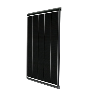 影に強い!! GWSOLAR 125W「eマーク」認証済み 全並列 太陽光パネル 58mm厚みRV車用特製フレーム 防紫外線VDE認証接続ケーブル 6m付き【型番: GW-E125A(RV)】