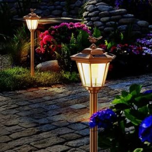 GWSOLAR 明るさ 30ルーメン「Smart Lighting２個組」小鳥模様 ランタン型ソーラーガーデンライト・電球色、自動点灯・消灯【型番：GW-PL116/WW-N(2P) 】