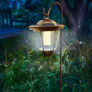 GWSOLAR 明るさ 30ルーメン吊り下げランタン1個 Smart Lighting ソーラーガーデンライト・電球色、自動点灯・消灯【 型番：1011TH-6/WW-Y 】