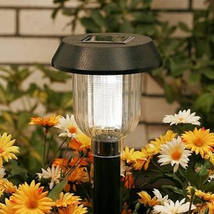 GWSOLAR ロングセラー商品【ソーラーライト 5個組】お庭や玄関回りを明るく！ホワイト色LED、明るさ安定点灯10ルーメン【型番：BM-101W(5pcs)】