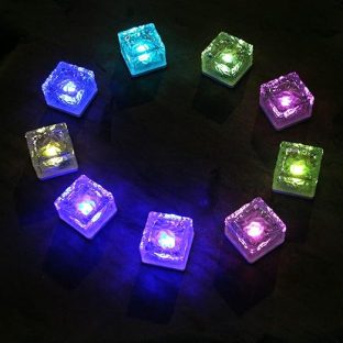 置くだけ!! GWSOLAR ソーラーライト 4個セット 埋め込み式 ガーデンライト 多彩なマルチカラー自動点灯消灯【型番： GW-GS101/V 4pcs】