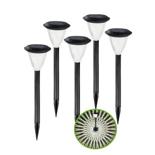 GWSOLAR  ガーデニングライトSmart Lighting 5個組ホワイト色　50ルーメン/ 高さ70.5CM / 自動点灯 自動消灯【 型番: GW-PL124W(5P)】