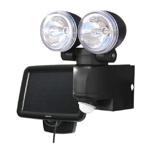 GWSOLAR 500ルーメン LED人感センサーライト コンパクトデザインの２灯式【 型番：GW-SR102(1P)】