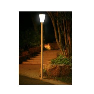 GWSOLAR ソーラーLED街路灯【Smart Lighting】明るさ400ルーメン アルミポールライト 高さ：237㎝ リモコンで点灯時間選び 昼光色・電球色・白色調節【型番： GW-AL103-237】