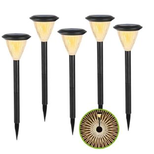 GWSOLAR ガーデニングライト ５個組セット Smart Lighting 50ルーメン 高さ70.5CM 自動点灯 自動消灯 【型番: GW-PL124WW(5P)】